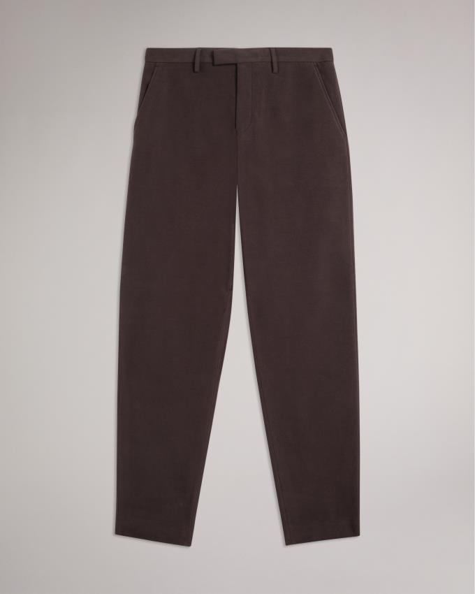 Pantalon Ted Baker Tapered Moleskin Marron Foncé Homme | VQS-21964765